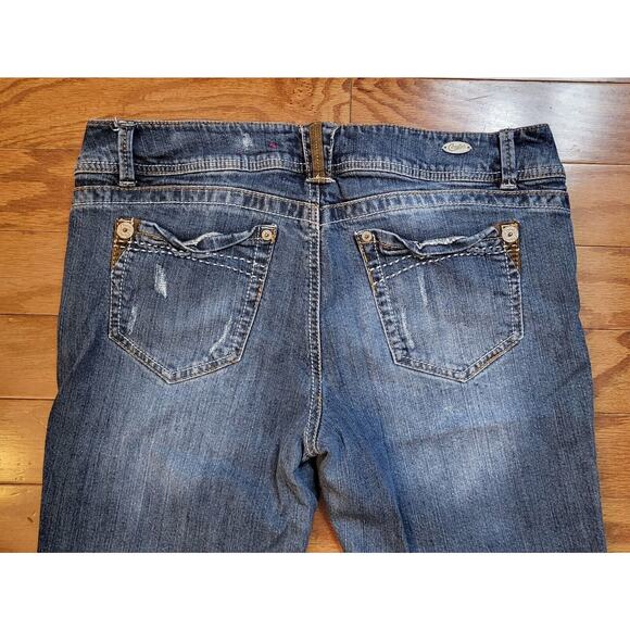 Candie's Womens Jean Bermuda Shorts Juniors Size 13 - Picture 5 of 12